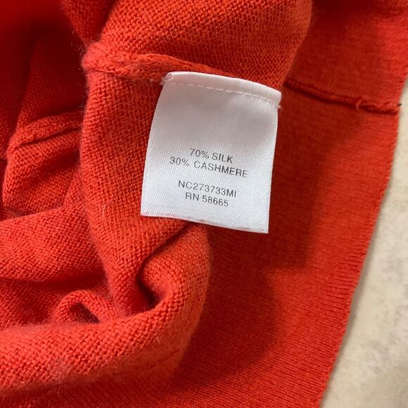 NORDSTROM Collection Silk/ Cashmere Button Front Cardigan Sweater women’s size S - Picture 11 of 12